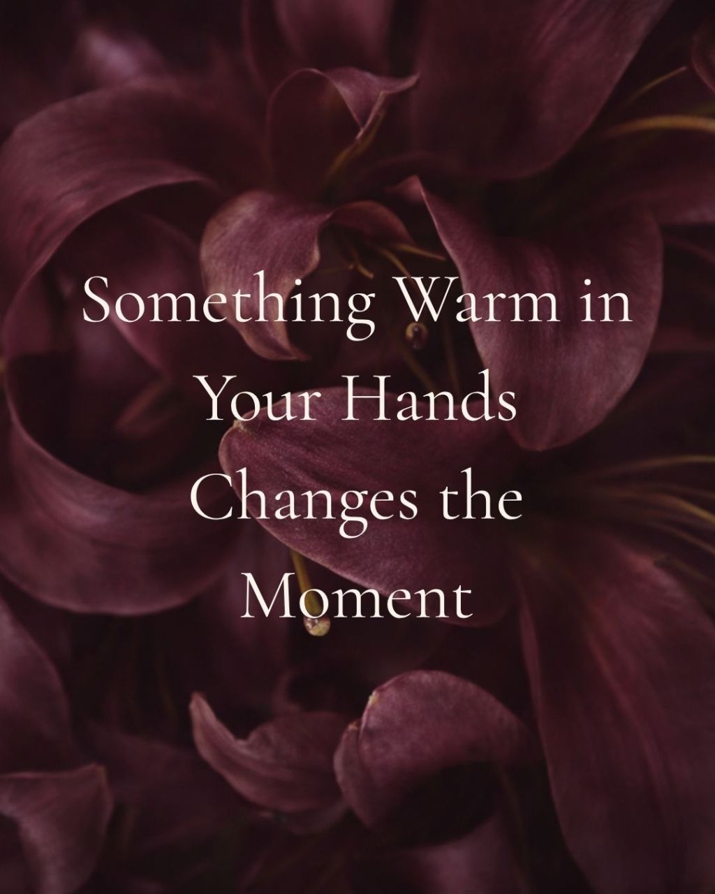 Something Warm in Your Hands Changes the Moment